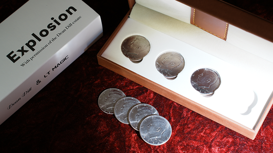 Explosion (Half Dollar) by Dean Dill and LT Magic alternate view - Wizard Magic Shop