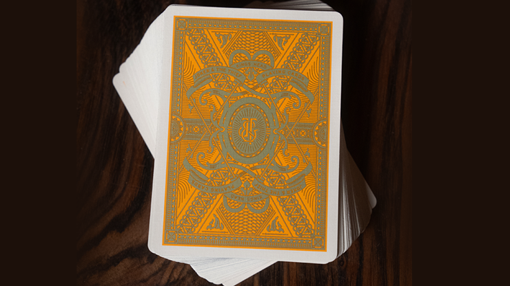Kings Head (Green & Yellow) Playing Cards by Joker and the Thief