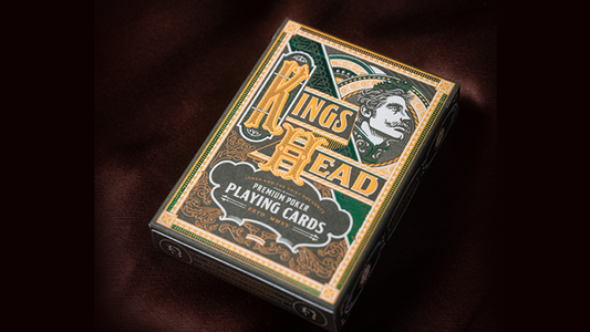 Kings Head (Green & Yellow) Playing Cards by Joker and the Thief - Wizard Magic Shop