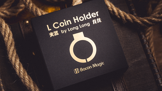 L Holder (Single Jumbo Coin 2.7"-3.2") by Long Long & Bacon Magic - Wizard Magic Shop