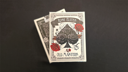 Rose Elites - Old Masters (Black) Marked Deck Playing Cards - Wizard Magic Shop