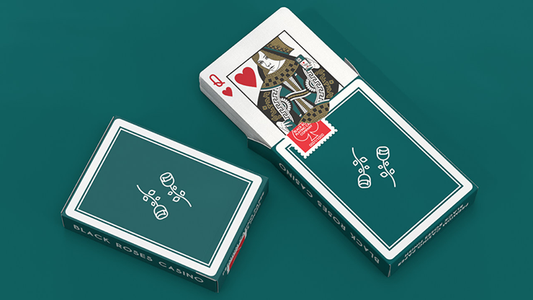 Black Roses Casino V4 Playing Cards - Wizard Magic Shop
