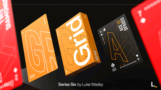 Grid Series Six- Typographic Playing Cards - Wizard Magic Shop