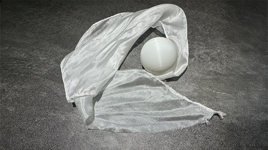 Hyper Silk Ball by Peng Min & Storm Creative (White) - Wizard Magic Shop