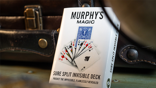 SURE SPLIT Invisible Deck Bicycle (Blue) by Murphy's Magic - Wizard Magic Shop