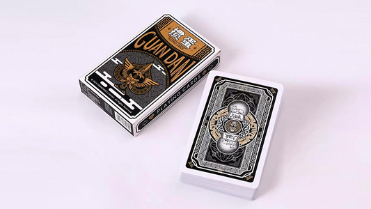 GUAN DAM -Warriors of the Three Kingdoms (Black) Playing Cards by YOKAGAME - Wizard Magic Shop
