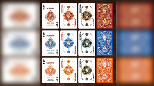 Sun God Greek Mythology Themed Red Edition Playing Cards alternate view - Wizard Magic Shop