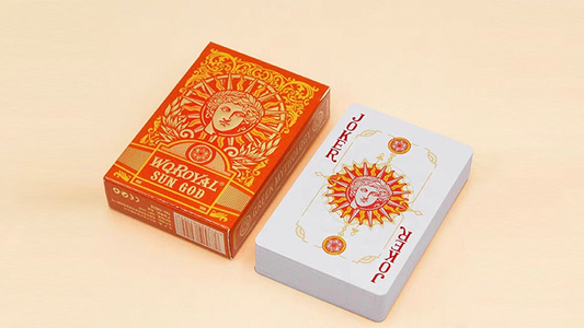 Sun God Greek Mythology Themed Orange Edition Playing Cards
