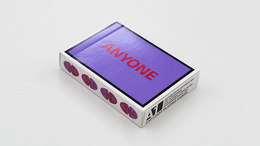 Purple/Red Cap Logo ANYONE Playing Cards - Wizard Magic Shop