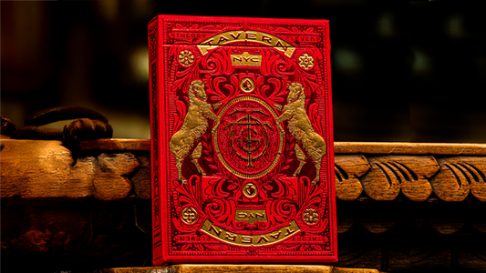 Tavern on the Green: Red Edition Playing Cards by theory11 - Wizard Magic Shop