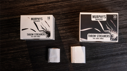 Throw Streamers 12 pk. (White / 30 Head) by Murphy's Magic