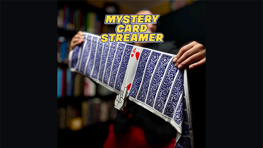 Mystery Card Streamer (Blue 4 of Hearts) by PlayTime Magic DEFMA - Wizard Magic Shop