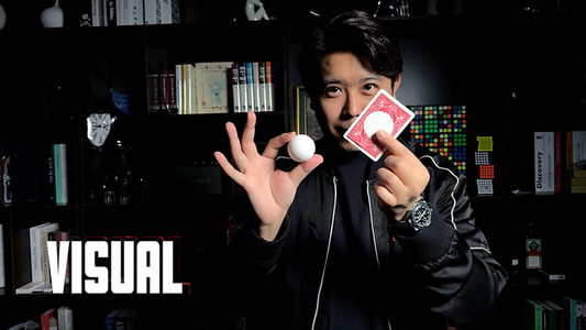 Ball on Card (Red) by Bond Lee & MS Magic - Wizard Magic Shop