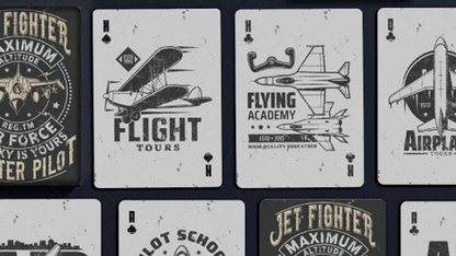 Jet Fighter Playing Cards