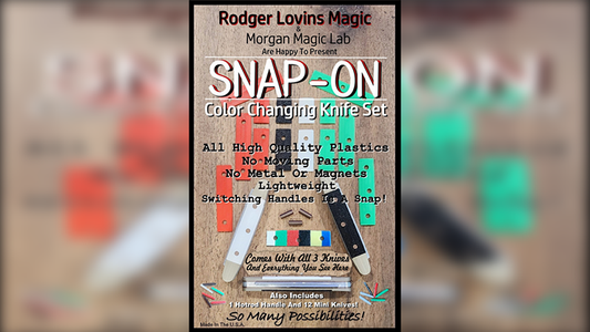 SNAP-ON Color Changing Knife Set by Rodger Lovins - Wizard Magic Shop