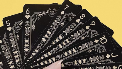 Medical Poker (Black) Playing Cards