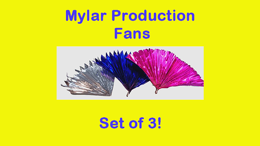 Mylar Production Fans (Set of 3) - Wizard Magic Shop