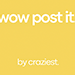 WOW Post-it by Craziest alternate view - Wizard Magic Shop