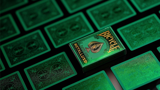 Bicycle Metalluxe Green Playing Cards by US Playing Card Co. alternate view - Wizard Magic Shop