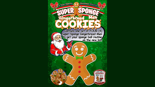 Super Sponge Gingerbread Men Cookies (4) - Wizard Magic Shop