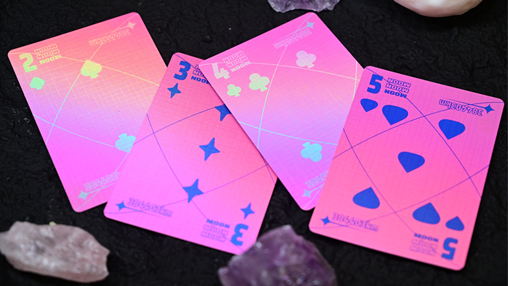 Moon (Pink Holo) Playing Cards