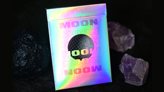 Moon (White Holo) Playing Cards - Wizard Magic Shop