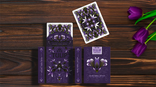 Grand Tulip Purple Playing Cards by Dutch Card House Company - Wizard Magic Shop