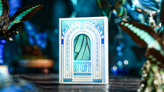 Prism Blue Morpho Playing Cards by TCC Fashion - Wizard Magic Shop