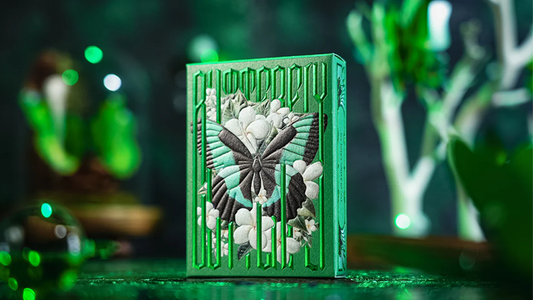 Emerald Green Morpho Playing Cards by TCC Fashion - Wizard Magic Shop