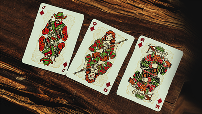 Gunslingers Poker (Red) Playing Cards