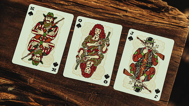 Gunslingers Poker (Red) Playing Cards