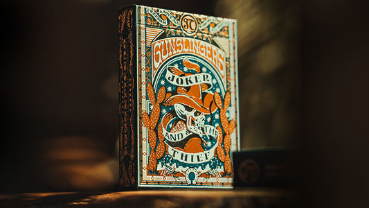 Gunslingers Poker (Blue) Playing Cards - Wizard Magic Shop