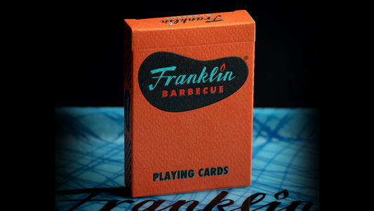 FRANKLIN BBQ CLASSIC ORANGE PLAYING CARDS - Wizard Magic Shop