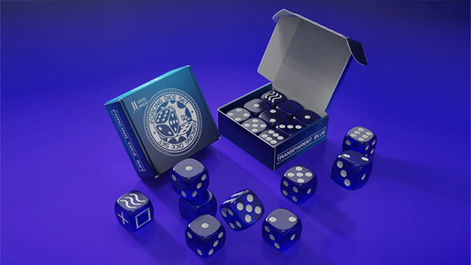 Forcing Dice Set by IARVEL Magic (Transparent Blue) - Wizard Magic Shop