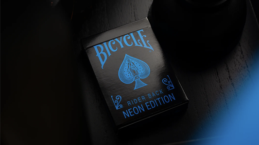 Bicycle Cool Blue Neon Rider Back Playing Cards - Wizard Magic Shop