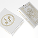 Black Roses White Gold Foil Playing Cards