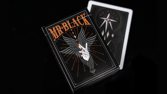 Mr. Black V1 (Black) Playing Cards - Wizard Magic Shop
