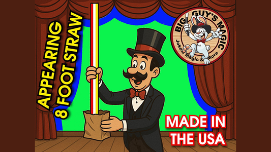 Appearing Straw - 8 Foot By Big Guys Magic - Wizard Magic Shop