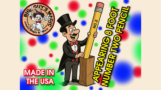 Appearing number two pencil- 8 Foot by Big Guys Magic - Wizard Magic Shop