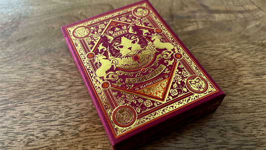 Neko Royal Red Playing Cards - Wizard Magic Shop
