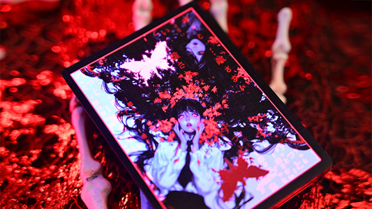 Crimson Maple Playing Cards by Evokad - Wizard Magic Shop