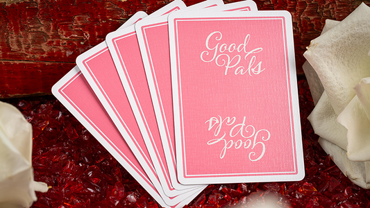 Good Pals Valentine's Pink Playing Cards alternate view - Wizard Magic Shop