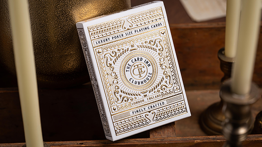 TCI Clubhouse (White) Playing Cards - Wizard Magic Shop