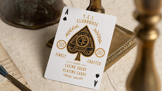TCI Clubhouse (Black) Playing Cards alternate view - Wizard Magic Shop