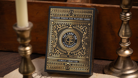 TCI Clubhouse (Black) Playing Cards - Wizard Magic Shop