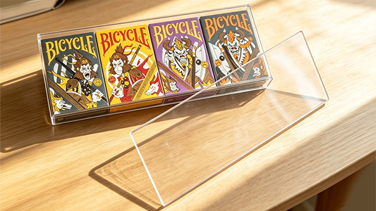 Plexiglass Card Case (4 Deck Case) by MS Magic alternate view - Wizard Magic Shop