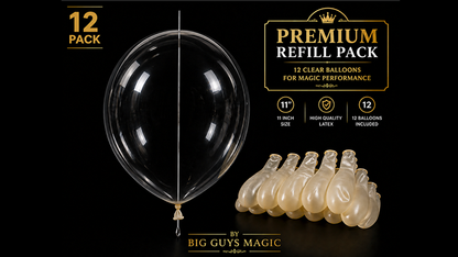 Needle Through Balloon Refill Pack (12 Count) by Big Guy's Magic Default Title