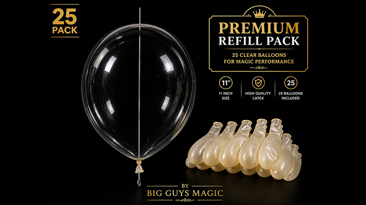 Needle Through Balloon Refill Pack (25 Count) by Big Guy's Magic Default Title