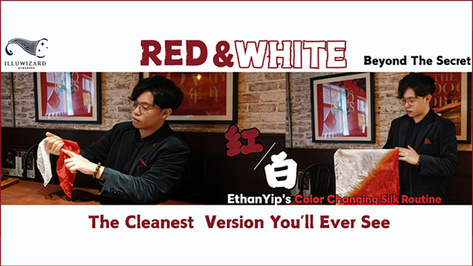 Red & White Beyond the Secret -Ethan Yip's Color Changing Silk Routine - Wizard Magic Shop