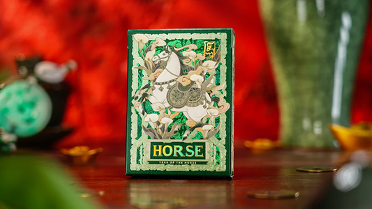 Year of the Horse (Green) Playing Cards by TCC Fashion - Wizard Magic Shop